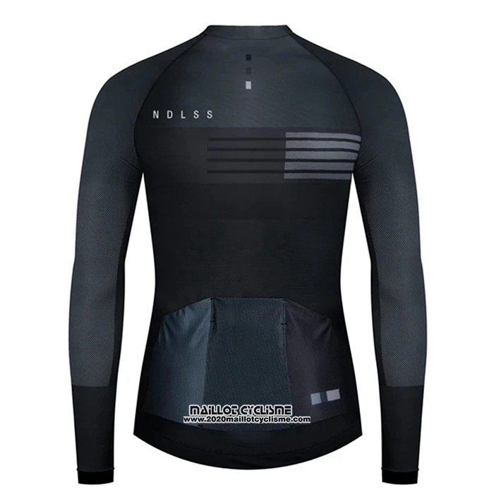 2020 Maillot Ciclismo NDLSS Noir Manches Longues et Cuissard