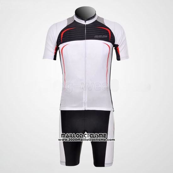 2010 Maillot Ciclismo Nalini Noir et Blanc Manches Courtes et Cuissard