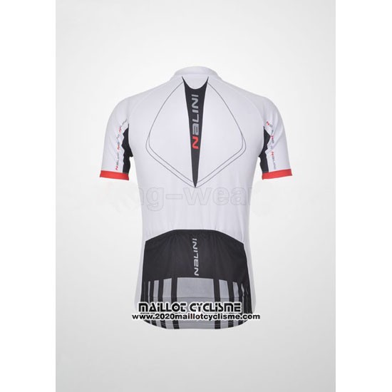 2012 Maillot Ciclismo Nalini Blanc et Noir Manches Courtes et Cuissard