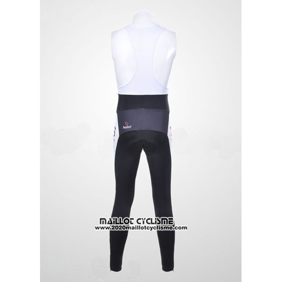 2012 Maillot Ciclismo Nalini Blanc et Noir Manches Longues et Cuissard
