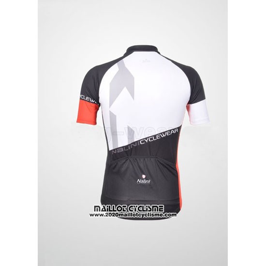 2012 Maillot Ciclismo Nalini Noir et Blanc Manches Courtes et Cuissard