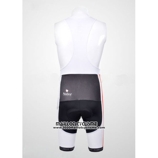 2012 Maillot Ciclismo Nalini Noir et Blanc Manches Courtes et Cuissard