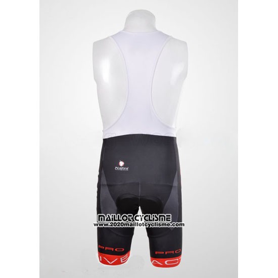 2012 Maillot Ciclismo Nalini Noir et Rouge Manches Courtes et Cuissard