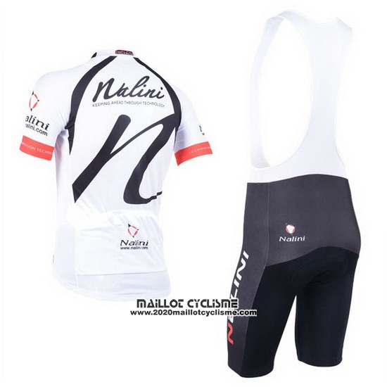 2013 Maillot Ciclismo Nalini Blanc Manches Courtes et Cuissard