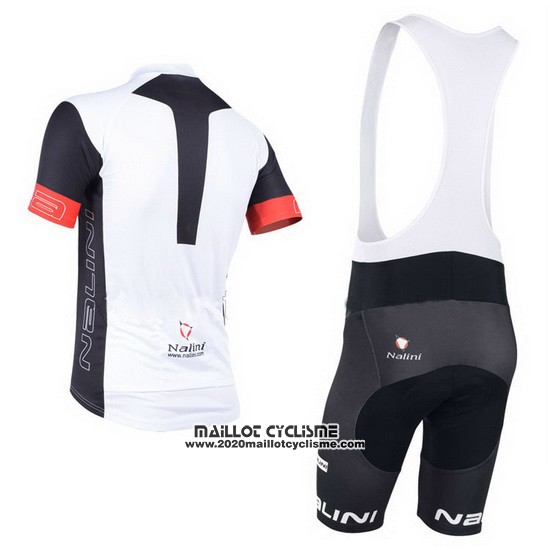 2013 Maillot Ciclismo Nalini Noir et Blanc Manches Courtes et Cuissard