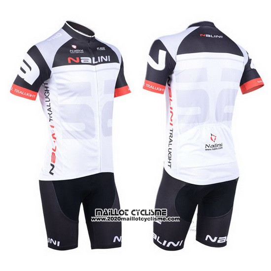 2013 Maillot Ciclismo Nalini Noir et Rouge Manches Courtes et Cuissard