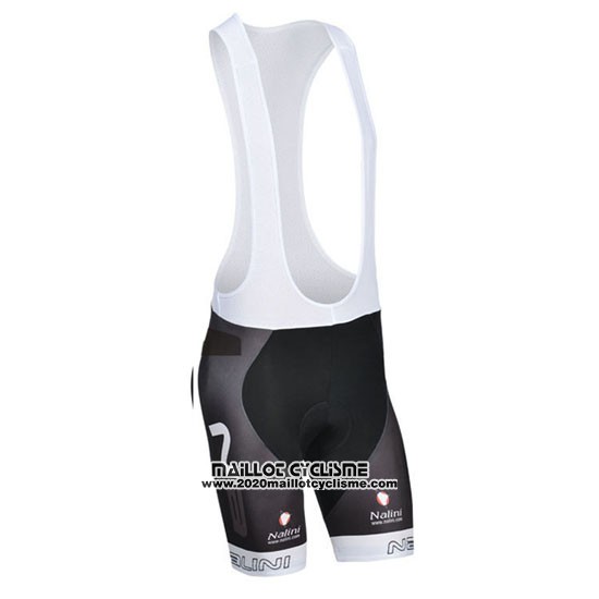 2014 Maillot Ciclismo Nalini Noir et Blanc Manches Courtes et Cuissard