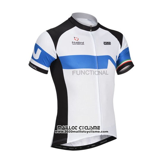 2014 Maillot Ciclismo Nalini Noir et Blanc Manches Courtes et Cuissard