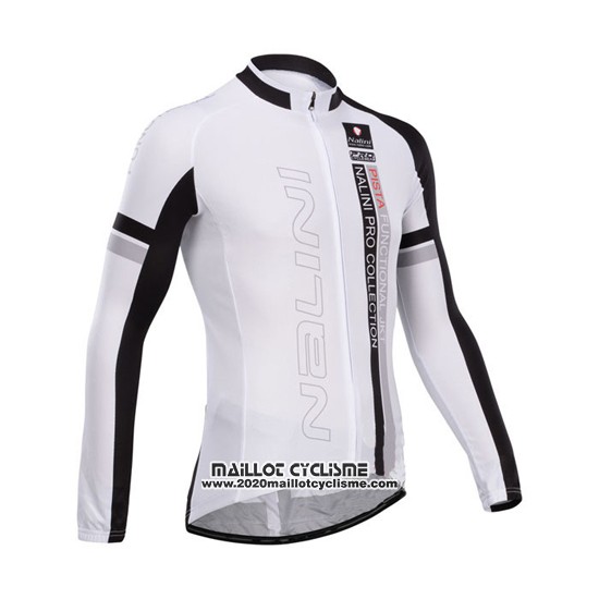 2014 Maillot Ciclismo Nalini Noir et Rouge Manches Longues et Cuissard