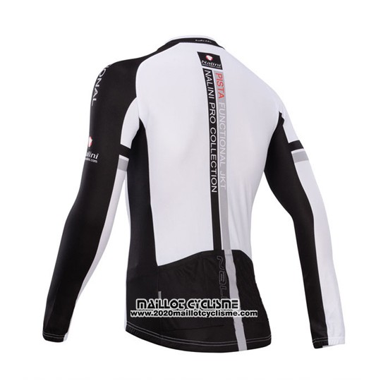2014 Maillot Ciclismo Nalini Noir et Rouge Manches Longues et Cuissard