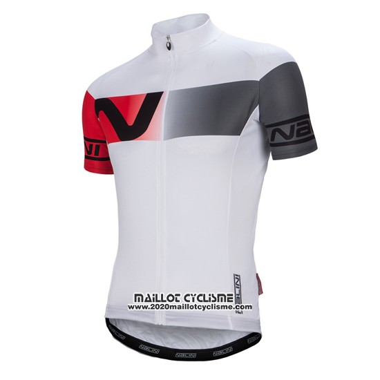 2016 Maillot Ciclismo Nalini Blanc et Rouge Manches Courtes et Cuissard