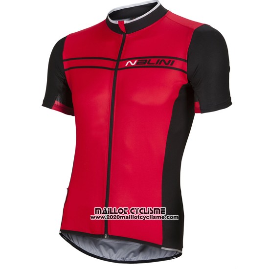 2016 Maillot Ciclismo Nalini Fonce Rouge Manches Courtes et Cuissard