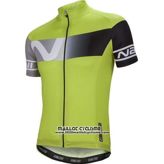 2016 Maillot Ciclismo Nalini Lumiere Vert Manches Courtes et Cuissard