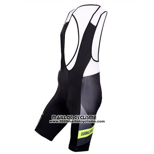 2016 Maillot Ciclismo Nalini Noir et Vert Manches Courtes et Cuissard