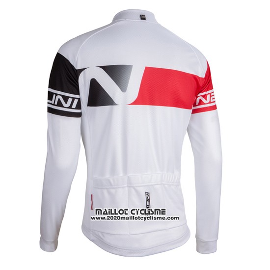 2016 Maillot Ciclismo Nalini Rouge et Blanc Manches Longues et Cuissard