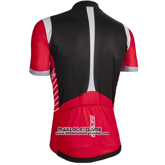 2016 Maillot Ciclismo Nalini Rouge et Noir Manches Courtes et Cuissard