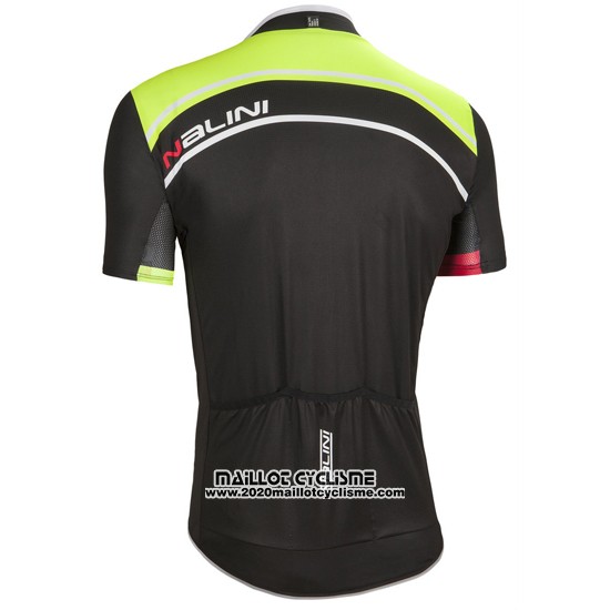 2016 Maillot Ciclismo Nalini Vert Manches Courtes et Cuissard
