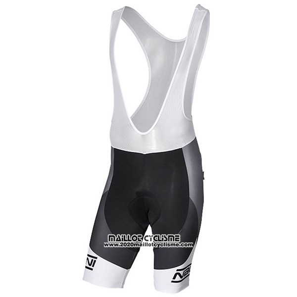 2017 Maillot Ciclismo Nalini Artico Gris et Noir Manches Courtes et Cuissard