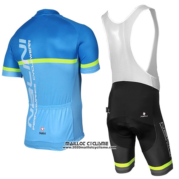 2017 Maillot Ciclismo Nalini Brivio Bleu Manches Courtes et Cuissard