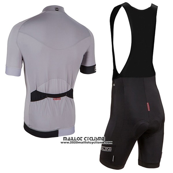 2017 Maillot Ciclismo Nalini Curva Slate Argent Manches Courtes et Cuissard