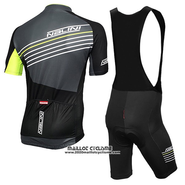 2017 Maillot Ciclismo Nalini Mood Noir Manches Courtes et Cuissard