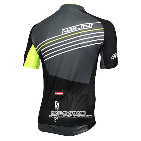 2017 Maillot Ciclismo Nalini Mood Noir Manches Courtes et Cuissard