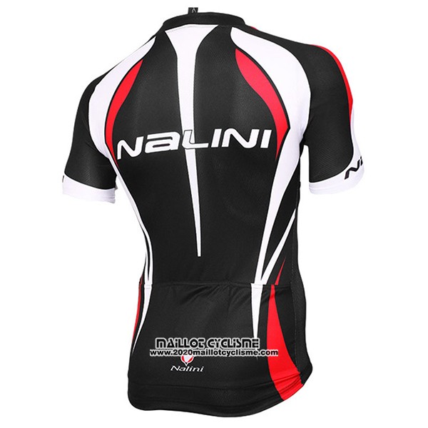 2017 Maillot Ciclismo Nalini Predazzo Noir et Rouge Manches Courtes et Cuissard
