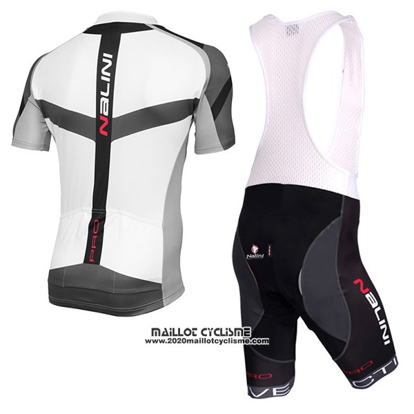 2017 Maillot Ciclismo Nalini Rigel Blanc Manches Courtes et Cuissard