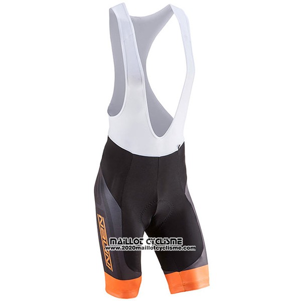 2017 Maillot Ciclismo Nalini Roma Noir et Orange Manches Courtes et Cuissard