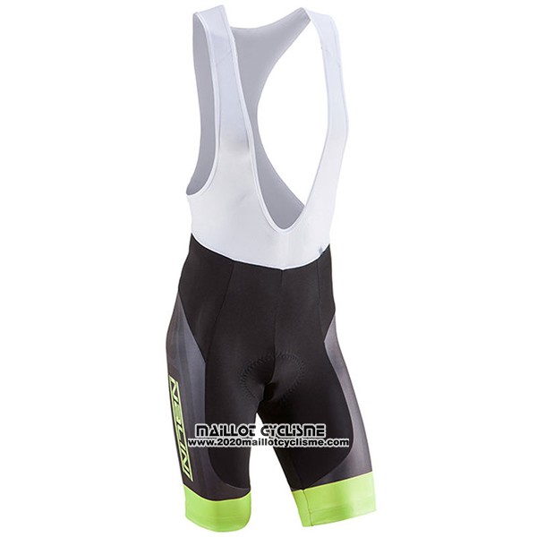 2017 Maillot Ciclismo Nalini Roma Noir et Vert Manches Courtes et Cuissard