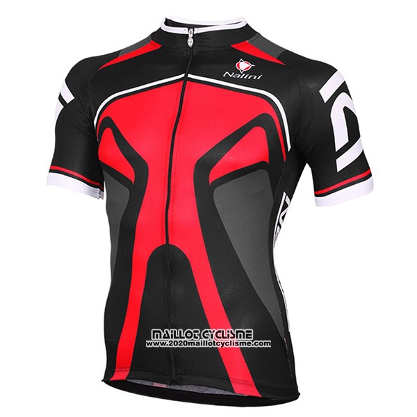 2017 Maillot Ciclismo Nalini Salorno Noir et Rouge Manches Courtes et Cuissard