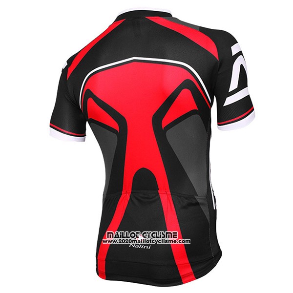 2017 Maillot Ciclismo Nalini Salorno Noir et Rouge Manches Courtes et Cuissard