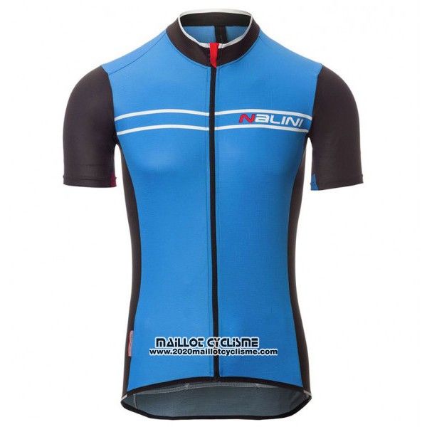 2017 Maillot Ciclismo Nalini Sinello Ti Bleu Manches Courtes et Cuissard