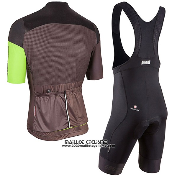2017 Maillot Ciclismo Nalini Velodromo Marron Manches Courtes et Cuissard