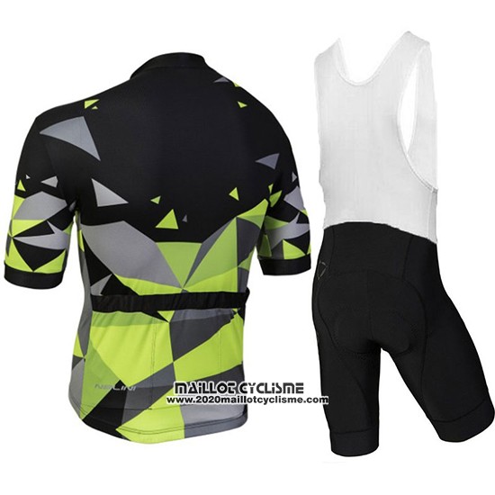 2018 Maillot Ciclismo Nalini AHS Discesa Noir et Vert Manches Courtes et Cuissard