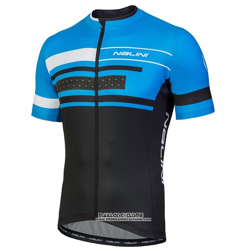 2018 Maillot Ciclismo Nalini Fatica Bleu Manches Courtes et Cuissard