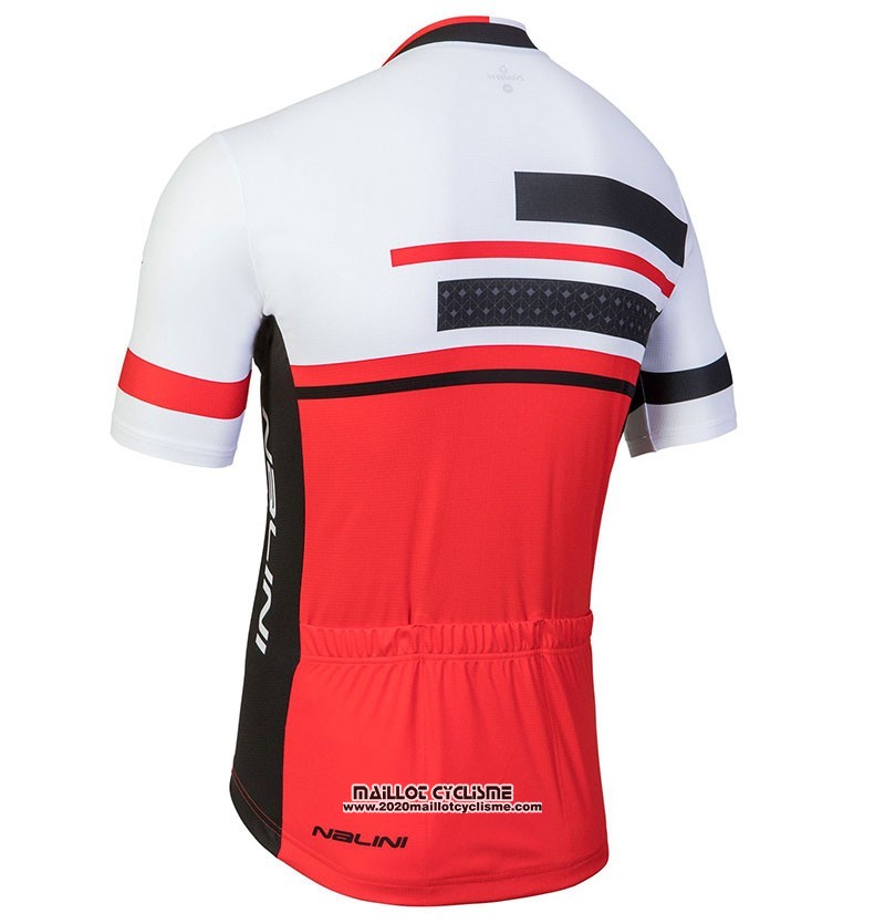 2018 Maillot Ciclismo Nalini Fatica Rouge Manches Courtes et Cuissard