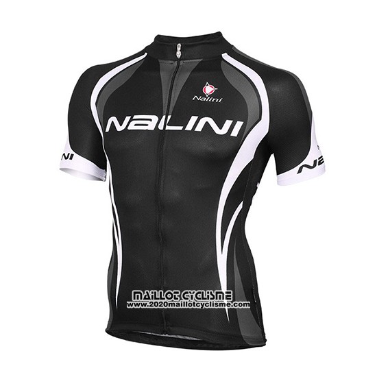 2018 Maillot Ciclismo Nalini Noir et Blanc Manches Courtes et Cuissard