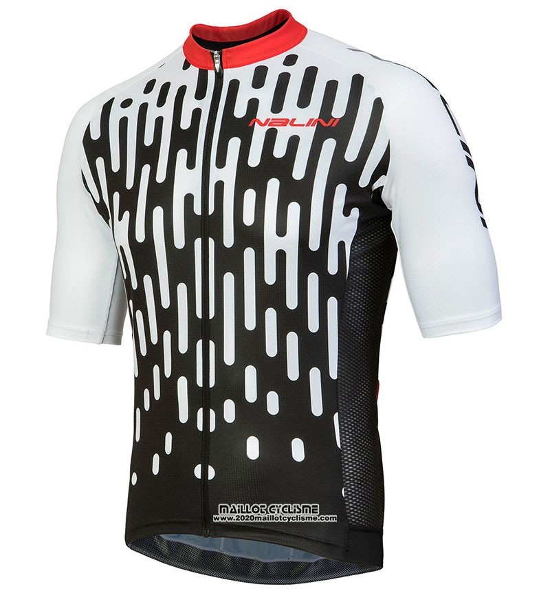 2018 Maillot Ciclismo Nalini Podio Blanc Manches Courtes et Cuissard