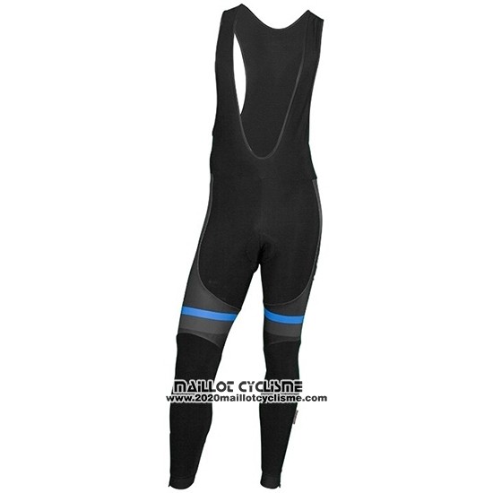 2019 Maillot Ciclismo Nalini Noir Bleu Manches Longues et Cuissard