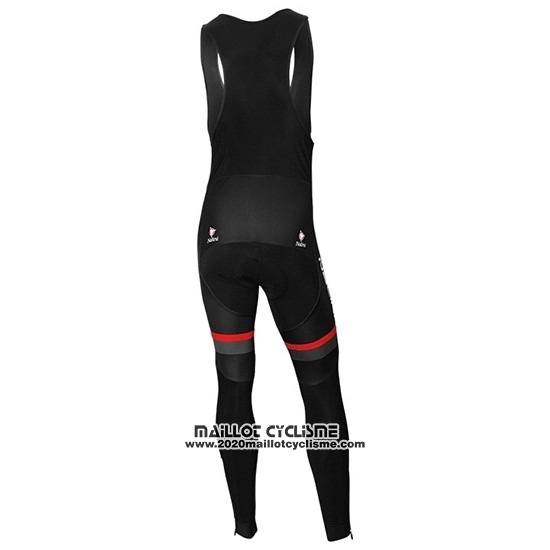 2019 Maillot Ciclismo Nalini Noir Rouge Manches Longues et Cuissard