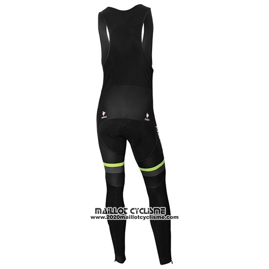 2019 Maillot Ciclismo Nalini Noir Vert Manches Longues et Cuissard
