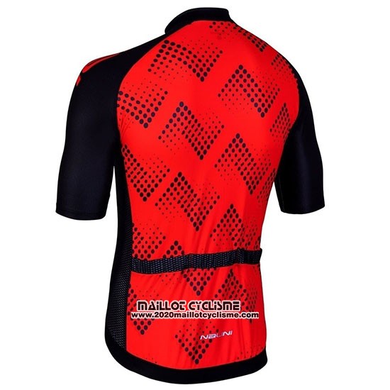 2019 Maillot Ciclismo Nalini Podio 2.0 Noir Rouge Manches Courtes et Cuissard