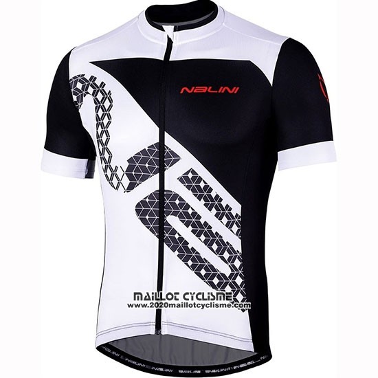 2019 Maillot Ciclismo Nalini Volata 2.0 Noir Blanc Manches Courtes et Cuissard