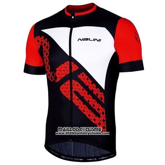 2019 Maillot Ciclismo Nalini Volata 2.0 Noir Rouge Manches Courtes et Cuissard