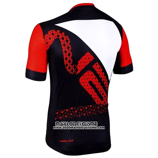 2019 Maillot Ciclismo Nalini Volata 2.0 Noir Rouge Manches Courtes et Cuissard
