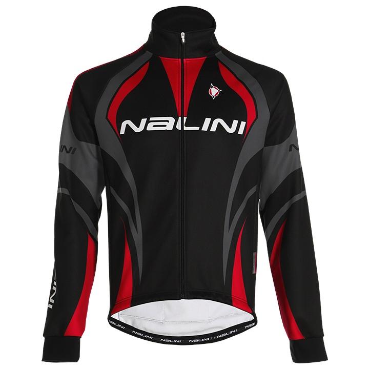 2020 Maillot Cyclisme Nalini Noir Gris Rouge Manches Longues et Cuissard
