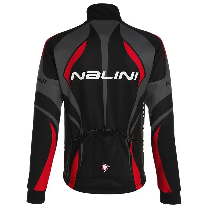 2020 Maillot Cyclisme Nalini Noir Gris Rouge Manches Longues et Cuissard