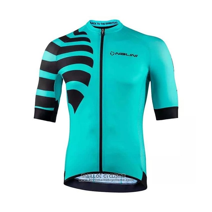 2021 Maillot Cyclisme Nalini Lumiere Vert Manches Courtes et Cuissard