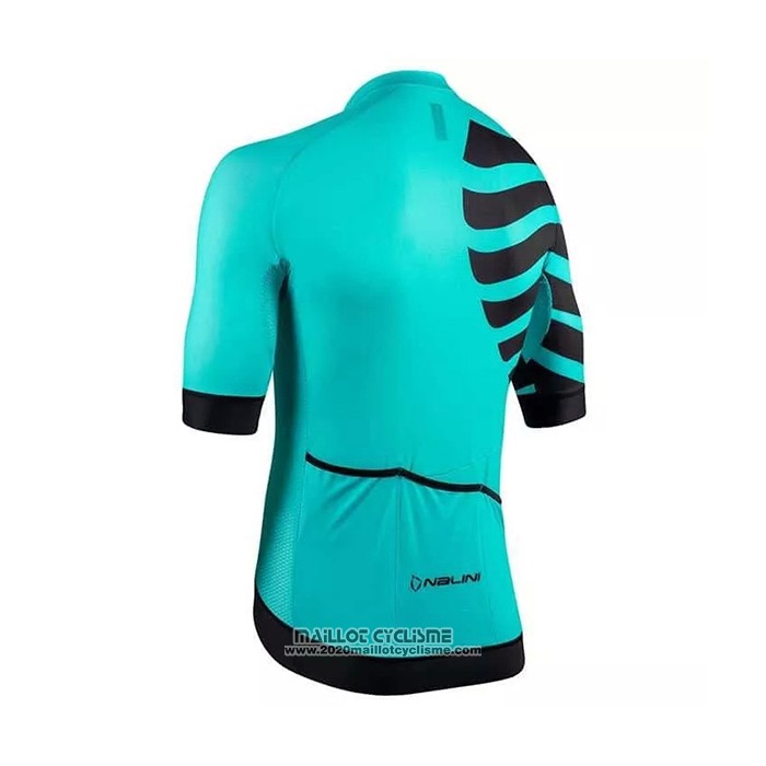 2021 Maillot Cyclisme Nalini Lumiere Vert Manches Courtes et Cuissard